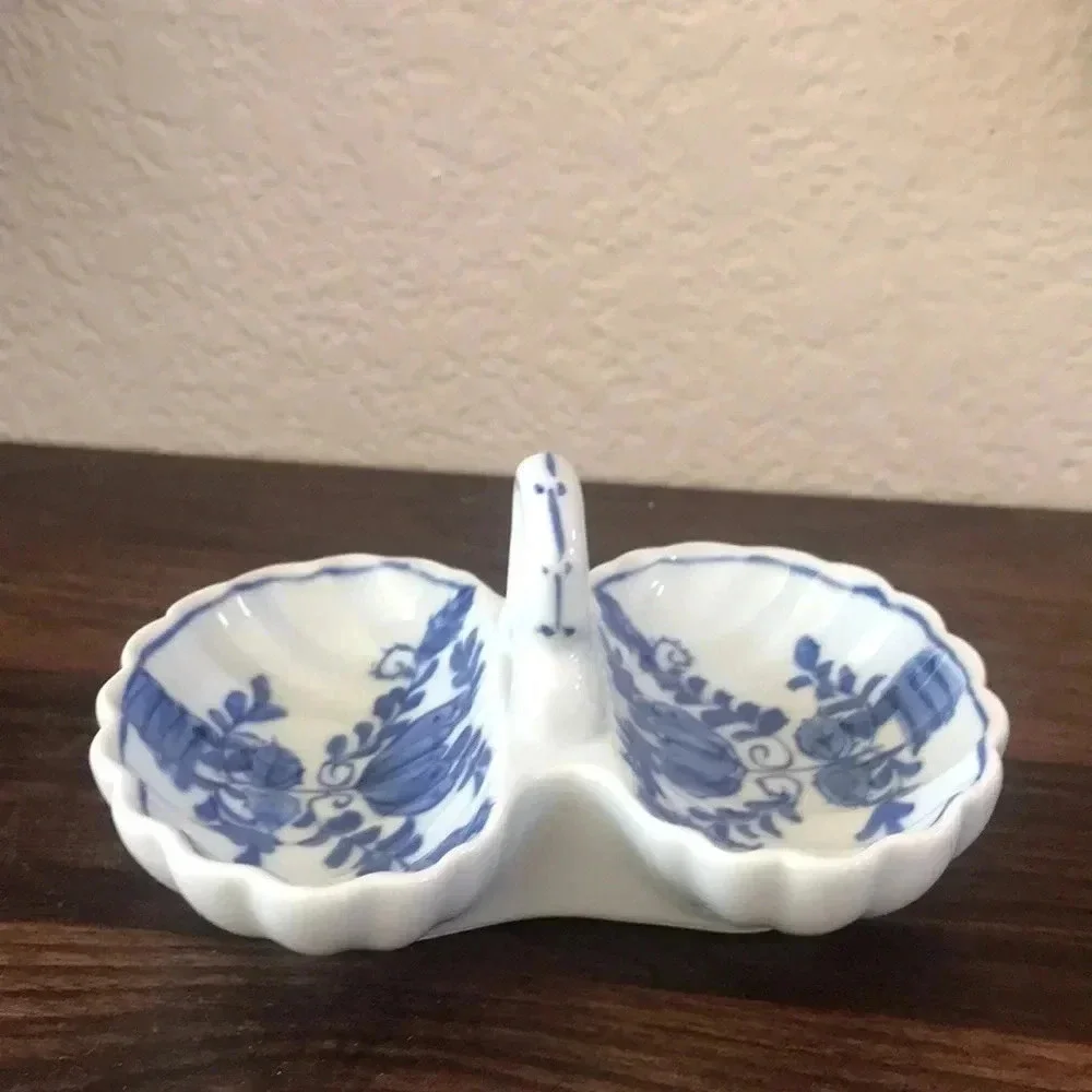 Blue and White Divided Tray